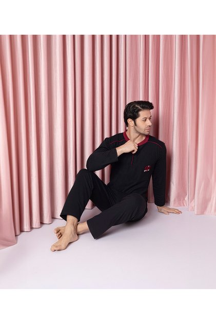 MEN'S LONG SLEEVE PAJAMA SET