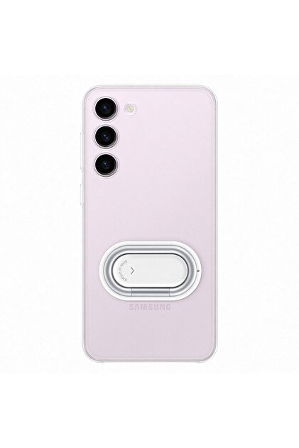 Samsung Galaxy S23 Çerçeveli & Kart Yuvalı Kılıf - Beyaz - Fiyatı