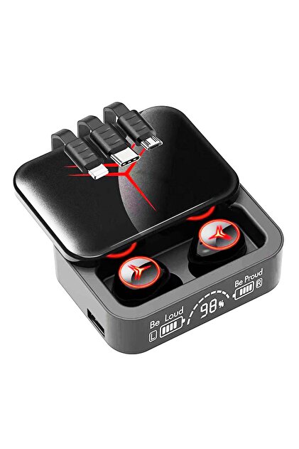 DigiMonster M88 Plus Earbuds Powerbank Kutulu Dijital Göstergeli