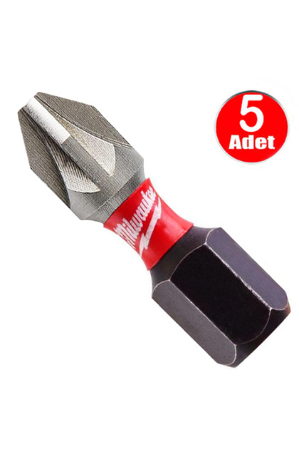 Bits Yıldız Uç Vidalama Matkap Ucu Pz2 x 25mm -5 Adet