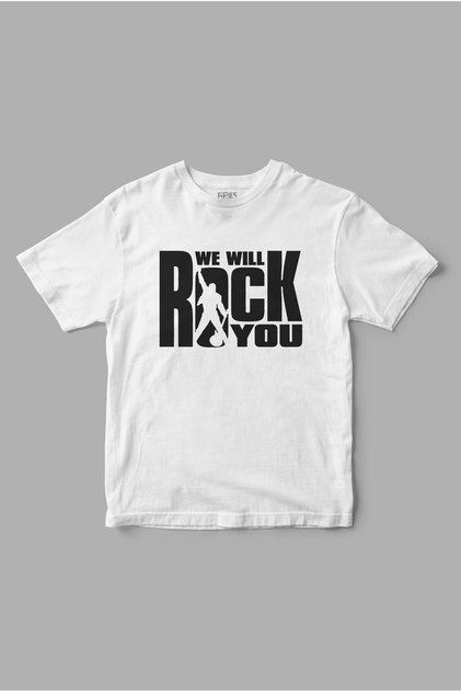 We Will Rock You Queen εμπριμέ μπλουζάκι