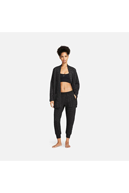 Nike Yoga Therma-Fit Luxe Cozy Fleece Jacquard Kadın çift taraflı