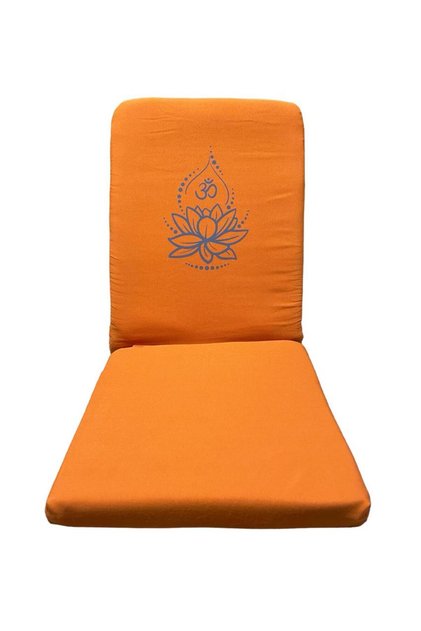 Lotus Çiçeği Baskılı Backjack Meditasyon Sandalyesi Sırt Destekli Meditasyon Minderi Yoga Sandalyesi