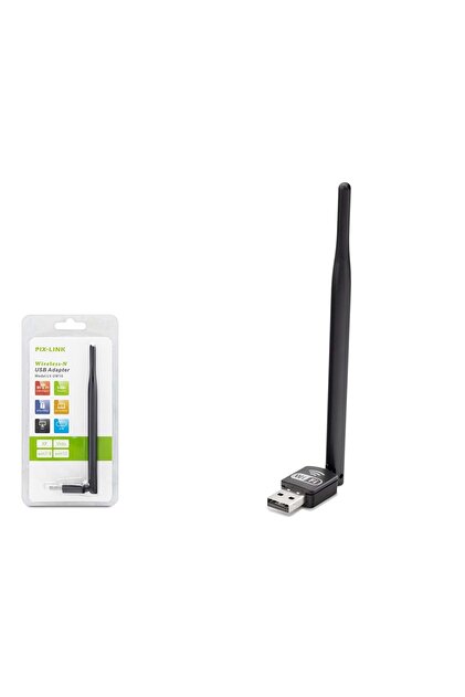 HADRON Antenli Wireless Adaptör Kablosuz Ağ Pc Wifi Alıcı Usb - 1