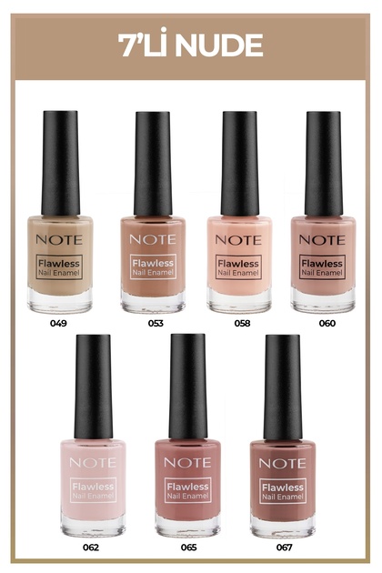 Nail Flawless 7'li Nude Oje Seti