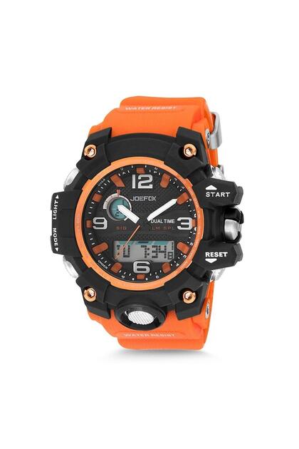 Joefox Turuncu Kordonlu Erkek Kol Saati Dijital Su Geçirmez