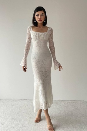 aspirin fashion Pastel Floral Print Madonna Collar Long Chiffon Dress- Trendyol aspirin fashion Pastel Floral Print Madonna Collar Long Chiffon Dress- Trendyol