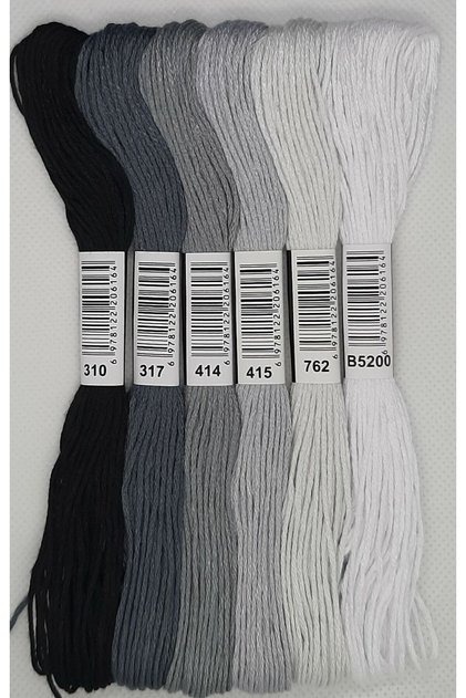 6 bucăți cusătură în cruce 8 metri 6 straturi culori diferite broderie în cruce rokoko Ipi-310 B5200