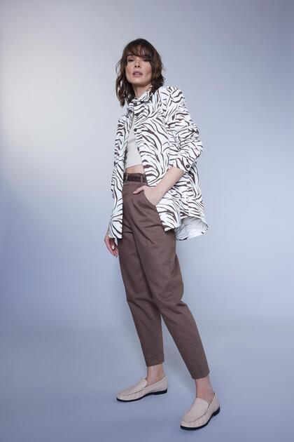 Baggy Gabardine 100 Cotton Trousers S2790az23sm