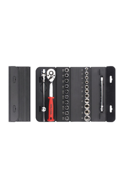 C00-15RH4 15 Parça 1/4 inç 6 Köşe Pratik Çantalı Lokma Takımı