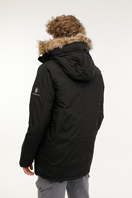 Lumberjack M-SN54 FREDDY COAT 2PR Siyah Erkek Uzun Kaban - Fiyatı