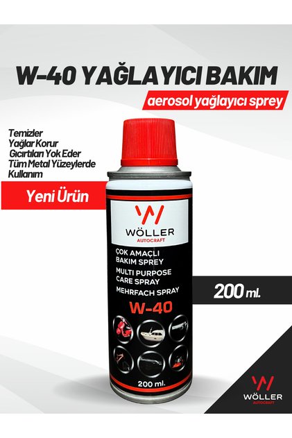 W40 Pas Sökücü Koruyucu Yağlayıcı Sprey Çok Amaçlı Bakım Spreyi 200 Ml