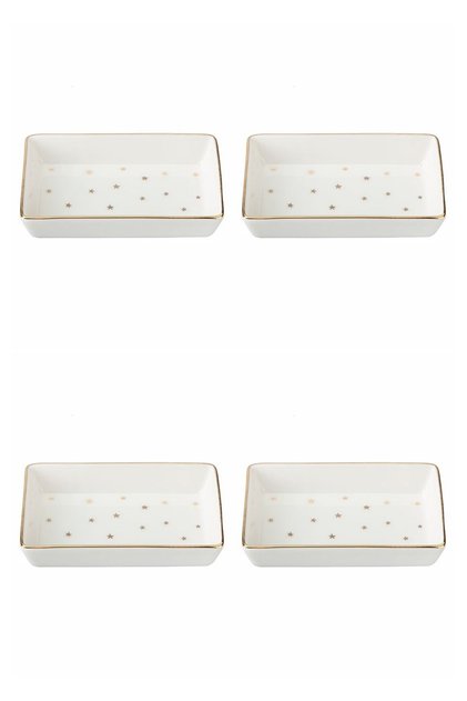 Forest Breakfast & Appetizer Plate 12x20cm 4-Piece 04LFH000583