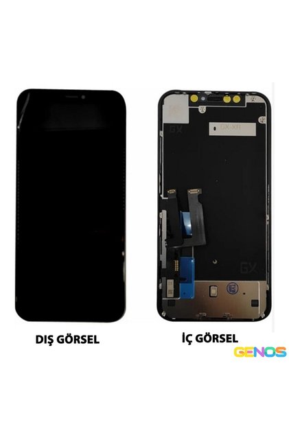 iPhone XR Uyumlu A++ Kalite Lcd+Dokunmatik+Çıtalı (Siyah) (SN808907)