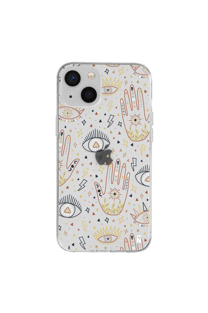 iPhone 15 Be Mysterious Design Transparent Silicone Phone Case