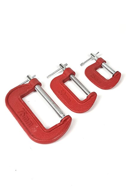 Binbirreyon G Tipi Mini Işkence Seti Mengene 3 Adetli 25-50-75mm