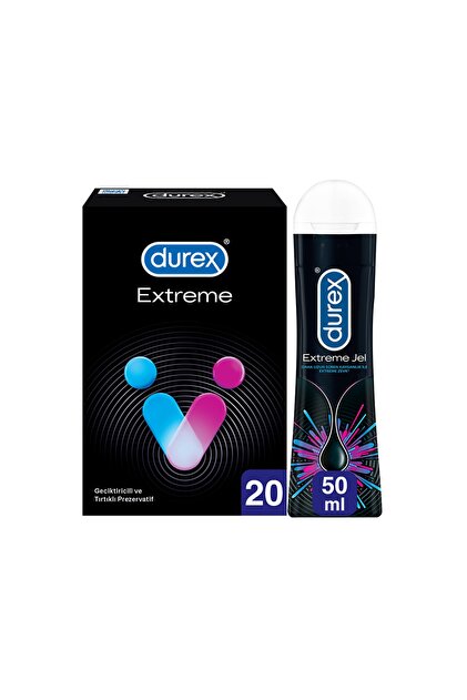 Durex Extreme li 20'li Prezervatif + Extreme Anal Kayganlaştırıcı