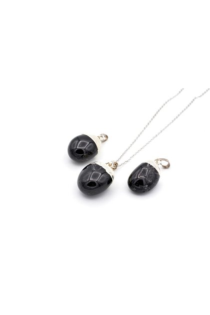 Genuine Natural Black Tourmaline Pendant 1st Quality 005
