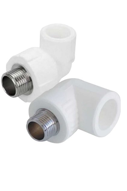 (2 Adet) Pprc 20 mm-1/2" Dış Dişli Dirsek