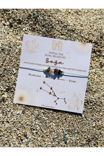 Taurus Natural Stone Zodiac Bracelet