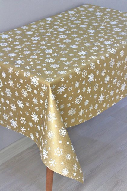 Lined Erasable PVC Oilcloth Tablecloth Kartane - 1096-3