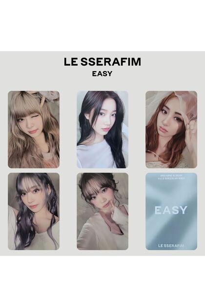 Kpop Dünyasi LE SSERAFIM '' Easy '' Sheer Myrrh ver. PC Set