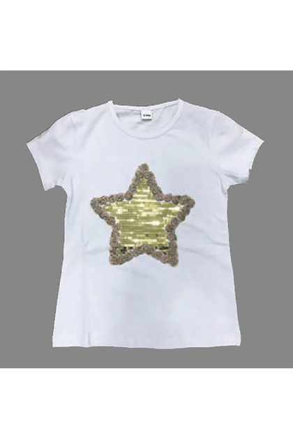 April 23 Star Girl's T-Shirt - Single Top, Kiyafeici Nbl2424