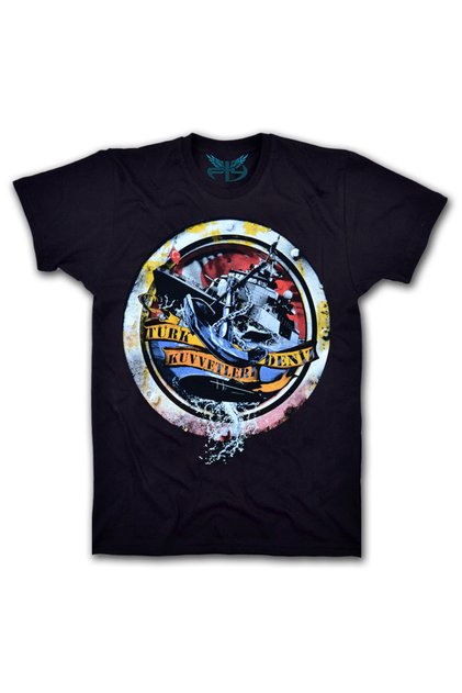 Deniz Kuvvetleri Erkek Kısa Kollu Tshirt - Siyah