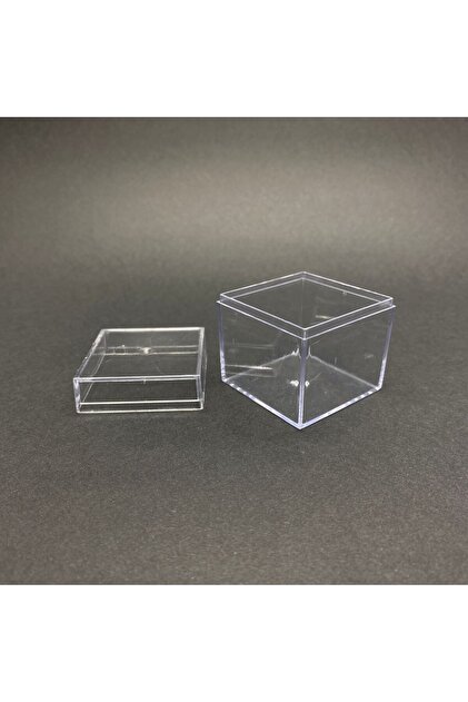 Pause Art Home MİKA KUTU 4,5X4,5 CM - KARE KAPAKLI PLEKSİ KUTU