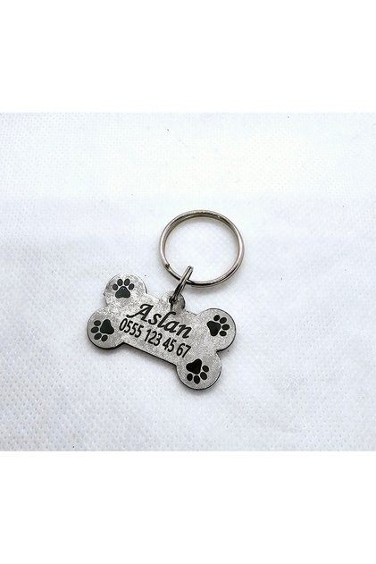 Design Kedi Kopek Gold Gri Ve Kolye Design Künye Ve Kolye, Paslanmaz Köpek Kedi Künyesi