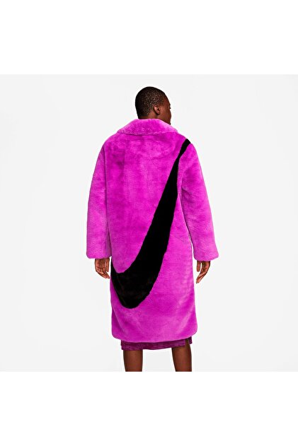nike pink fur jacket