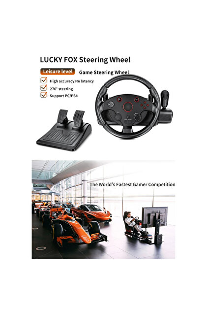Ozmik T6 Racing Whell Ps4 Xbox Switch Pc Uyumlu Direksiyon Seti