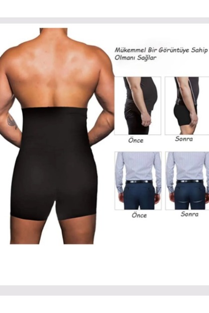 Göbek Düzleştirici Toparlayıcı Sıkılaştırıcı Bel Inceltici Erkek Boxer Korse