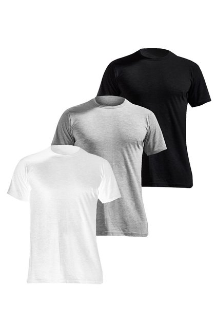 3-Piece Men's Tank Top Crew Neck Half Sleeve Suprem 100% Cotton 3304