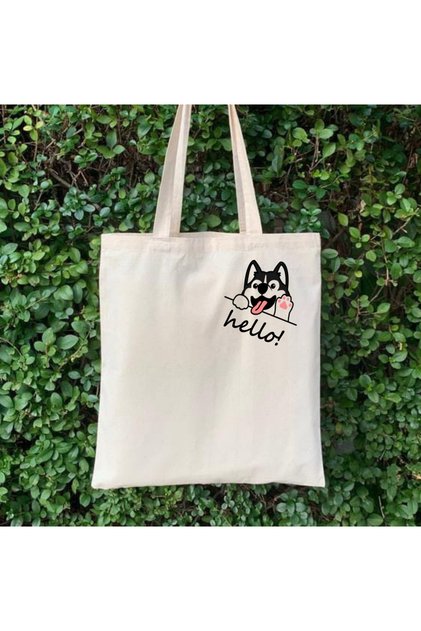 Hello Doggy Dog Tote Bag