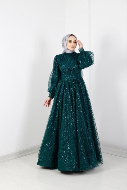 AbiyeSultan Women's Hijab Evening Dress - Melisnur Princess Evening Dress - Promise Engagement Evening Dress - Fluffy Evening Dress- Trendyol AbiyeSultan Women's Hijab Evening Dress - Melisnur Princess Evening Dress - Promise Engagement Evening Dress - Fluffy Evening Dress- Trendyol