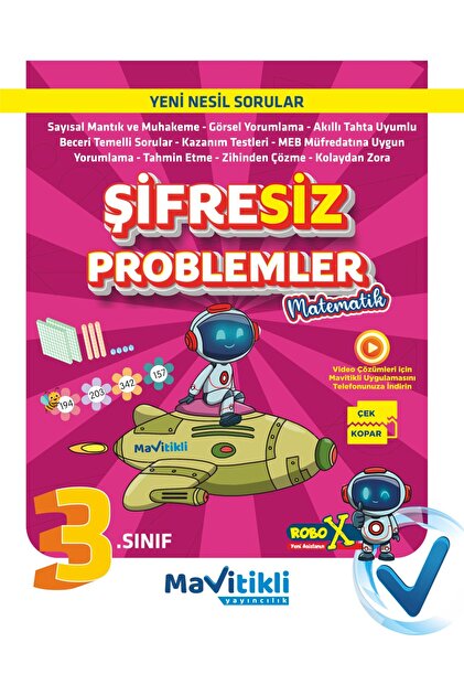 MAVİTİKLİ YAYINCILIK 3.SINIF ŞİFRESİZ PROBLEM - Fiyatı, Yorumları