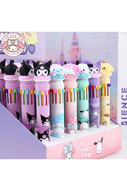 Cuppy Box Sanrio Pochacco 10 Renk 0.7 Tükenmez Kalem - Fiyatı