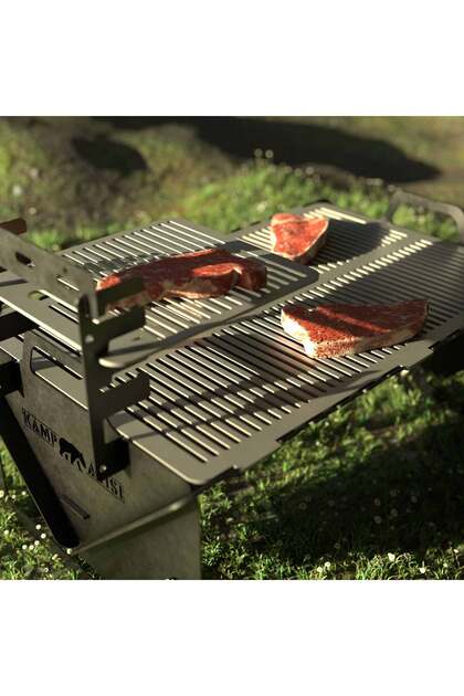 Kamp Ayısı ® Grillogy™ Barbekü: Taşıma Çantalı Katlanabilir Izgara