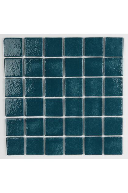 Havuz Ve Tüm Yüzeyler Için 50x50x6 Mm Turkuaz Cam Mozaik ( 1 Koli = 1 M2 Fiyatıdır )