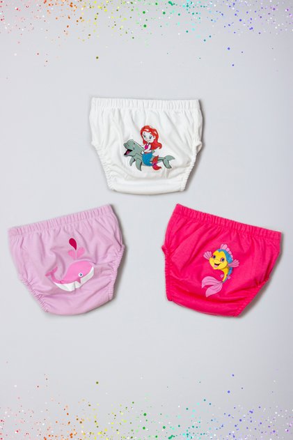 Baby Girl Cute Animals Patterned 3-Piece Waterproof Training Pants