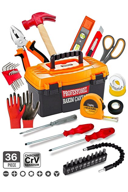 PROXTECH Premium 36 Pcs Full Takım El Aleti Kiti Pense,3 Metre