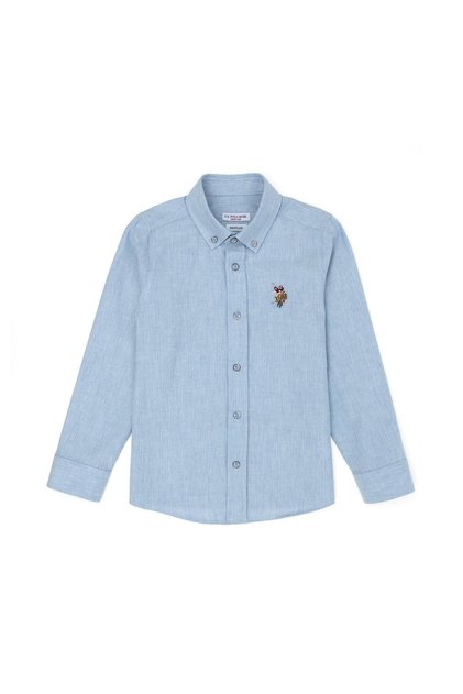 Boys' Light Blue Long Sleeve Shirt ELİFSU BUTİKHOME