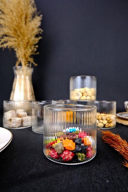 6-Piece Glass Snack Bowl and Bowl Presentation Set 200 ml - 04175 C1-1-154