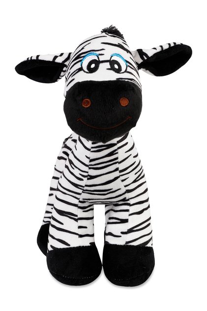 Toy Plush Zebra 30 cm Black-White