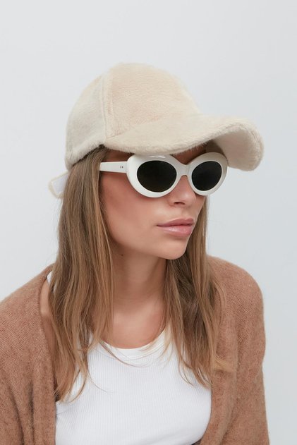 Hut mit Plüschkrempe 8008 Beige