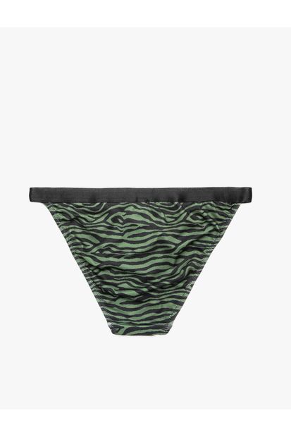 Koton Zebra Desenli Bikini Altı - 4