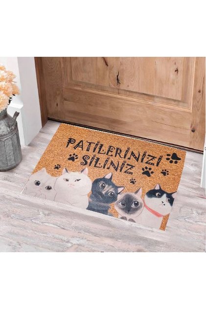kitty door front mat