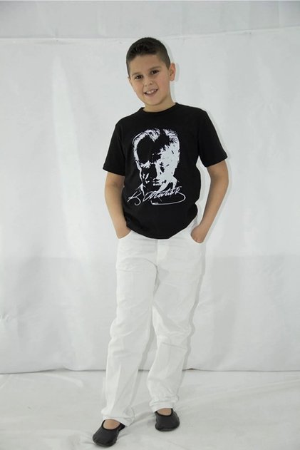 April 23 Kids Printed Unisex T-Shirt and Pants Set - Nbl243
