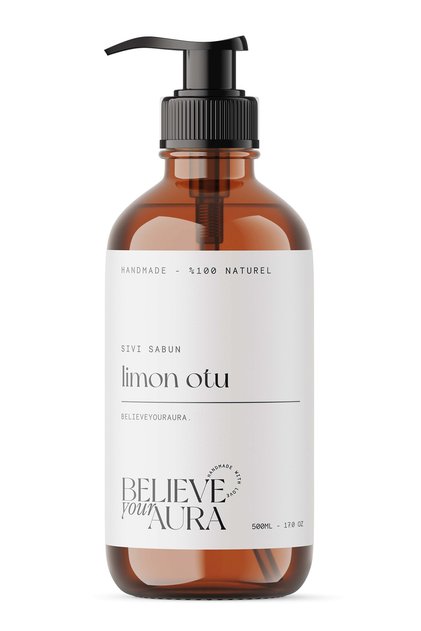 Lemon Grass Plant Extract Hand and Skin Liquid Soap - E-Vitamin Aloe Vera Shea Butter - 500 ml